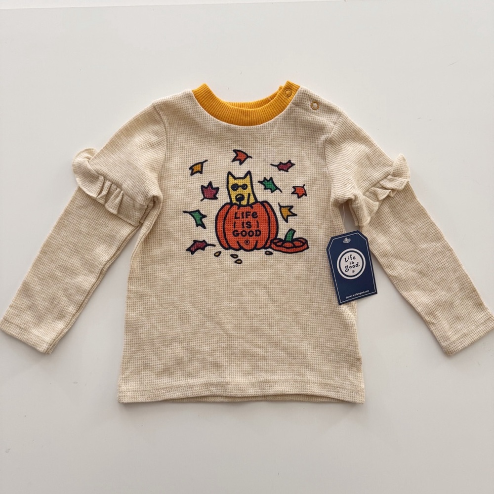 Life Is Good Pumpkin Top